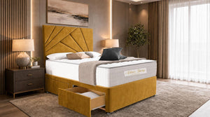 Plush Velvet Mustard Gold