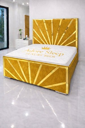 Plush Velvet Mustard Gold