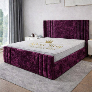 Crushed Velvet Aubergine
