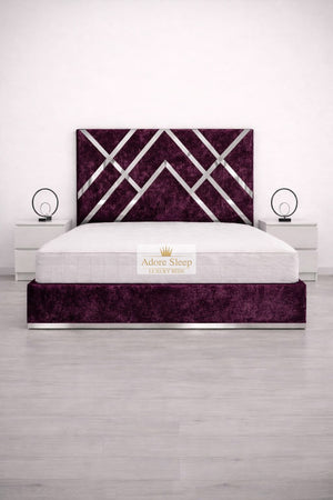 Crushed Velvet Aubergine