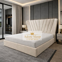 Naples Cream - Aurelia Fancrest Luxury Upholstered Bed