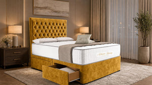 Plush Velvet Mustard Gold