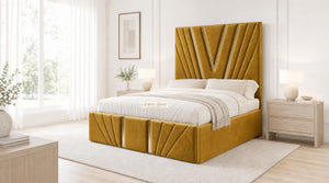 Plush Velvet Mustard Gold