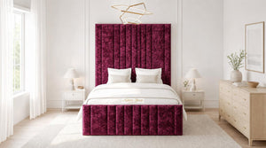 Crushed Velvet Aubergine