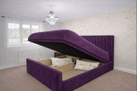 Naples Purple - Kensington Prestige Ottoman Divan Upholstered Bed Frame