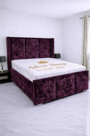 Crushed Velvet Aubergine