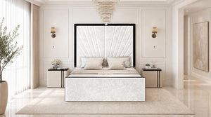 Crushed Velvet White