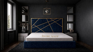 Crushed Velvet Denim Blue