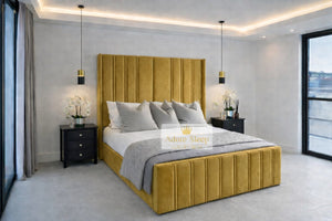 Plush Velvet Mustard Gold