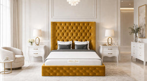Plush Velvet Mustard Gold