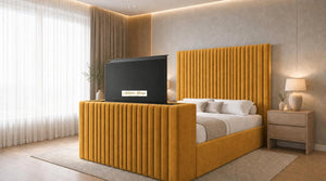 Plush Velvet Mustard Gold