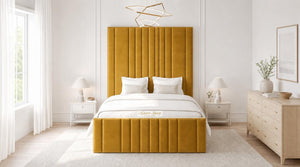 Plush Velvet Mustard Gold