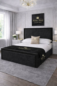 Naples Charcoal - Imperial Regent Luxury Upholstered Bed Frame