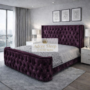 Crushed Velvet Aubergine