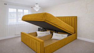 Plush Velvet Mustard Gold