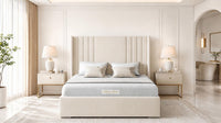 Naples Cream - Harrogate Gallery Luxury Winged Upholstered Bed Frame