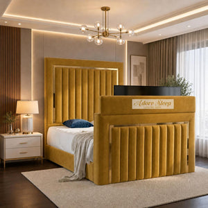 Plush Velvet Mustard Gold