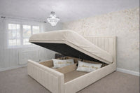 Naples Cream - Kensington Prestige Ottoman Divan Upholstered Bed Frame