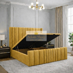 Plush Velvet Mustard Gold