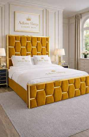 Plush Velvet Mustard Gold