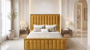 Plush Velvet Mustard Gold