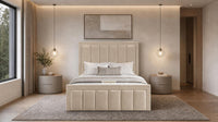 Naples Beige - Belgravia Regent Luxury Panelled Ottoman Storage Bed