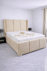 Naples Beige - Aurelia Grand Luxe Upholstered Bed Frame