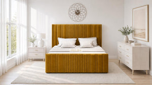 Plush Velvet Mustard Gold