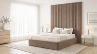 Naples Mink - Grosvenor Grand Channel Luxury Ottoman Storage Bed