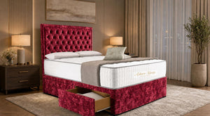 Crushed Velvet Red