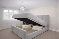Naples Silver - Kensington Prestige Ottoman Divan Upholstered Bed Frame