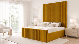 Plush Velvet Mustard Gold