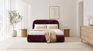 Crushed Velvet Aubergine