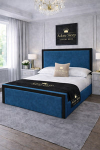 Naples Blue - Imperial Regent Luxury Upholstered Bed Frame