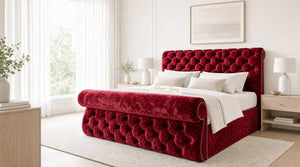 Crushed Velvet Red