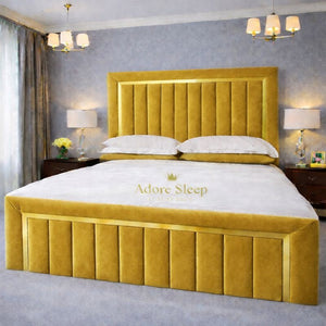 Plush Velvet Mustard Gold