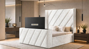 Crushed Velvet White