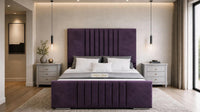 Naples Purple - Belgravia Luxury Ottoman Storage Bed – Premium Upholstered Gas Lift Bed Frame