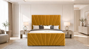 Plush Velvet Mustard Gold