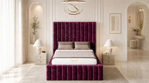 Crushed Velvet Aubergine