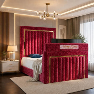 Crushed Velvet Red