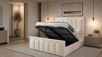 Naples Cream - Belgravia Regent Luxury Panelled Ottoman Storage Bed