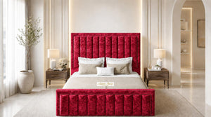 Crushed Velvet Red