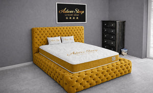 Plush Velvet Mustard Gold
