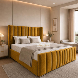 Plush Velvet Mustard Gold