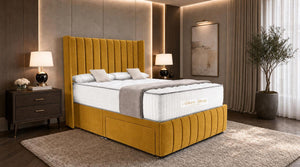 Plush Velvet Mustard Gold