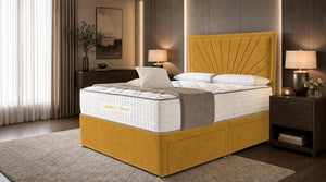 Plush Velvet Mustard Gold