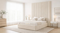 Naples Cream - Grosvenor Grand Channel Luxury Ottoman Storage Bed