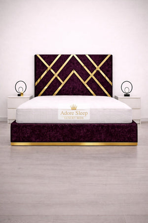 Crushed Velvet Aubergine