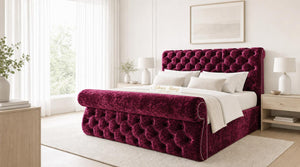 Crushed Velvet Aubergine